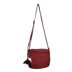 Kipling Women's Sebastian Medium Crossbody shoulder bag Merlot MSRP $74